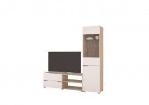 Стенка АНТАЛИЯ 1 (Сонома/Белый софт) в Елабуге - elabuga.mebel24.online | фото