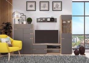Стенка АНТАЛИЯ 1 (Сонома/Графит софт) в Елабуге - elabuga.mebel24.online | фото 3