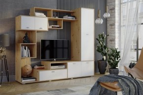 Стенка Диско (СТЛ.150.01) Дуб дикий/Белый в Елабуге - elabuga.mebel24.online | фото 3
