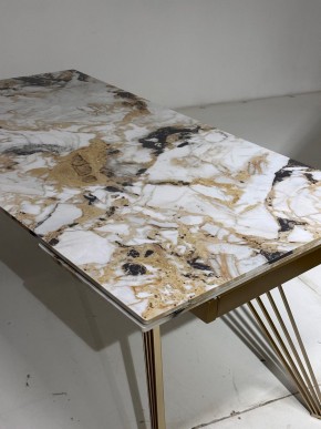 Стол ACERRA NEW 160 GLOSS GRAND JADE SOLID CERAMIC/ каркас цвета шампань, ®DISAUR в Елабуге - elabuga.mebel24.online | фото 5
