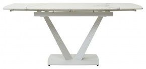 Стол ALATRI 120 GLOSS STATUARIO WHITE SOLID CERAMIC / WHITE, ®DISAUR в Елабуге - elabuga.mebel24.online | фото 4