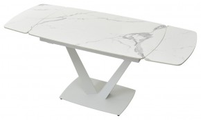 Стол ALATRI 120 GLOSS STATUARIO WHITE SOLID CERAMIC / WHITE, ®DISAUR в Елабуге - elabuga.mebel24.online | фото 6