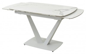 Стол ALATRI 120 GLOSS STATUARIO WHITE SOLID CERAMIC / WHITE, ®DISAUR в Елабуге - elabuga.mebel24.online | фото 8