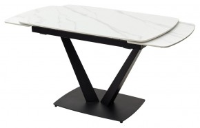 Стол ALATRI 120 MATT WHITE MARBLE SOLID CERAMIC / BLACK, ®DISAUR в Елабуге - elabuga.mebel24.online | фото 8