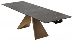 Стол ALES 180 BLACK GRAVE SOLID CERAMIC, керамика / бронзовый, ®DISAUR в Елабуге - elabuga.mebel24.online | фото 7
