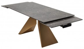 Стол ALES 180 BLACK GRAVE SOLID CERAMIC, керамика / бронзовый, ®DISAUR в Елабуге - elabuga.mebel24.online | фото 9