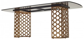 Стол CHIAVARI 220 KL-188 Контрастный мрамор матовый, итальянская керамика / Шампань, ®DISAUR в Елабуге - elabuga.mebel24.online | фото 5