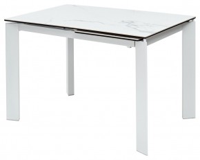 Стол CORNER 120 MATTE STATUARIO Белый мрамор матовый керамика, стекло/ белый каркас, ®DISAUR в Елабуге - elabuga.mebel24.online | фото 2