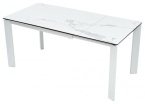 Стол CORNER 120 MATTE STATUARIO Белый мрамор матовый керамика, стекло/ белый каркас, ®DISAUR в Елабуге - elabuga.mebel24.online | фото 3