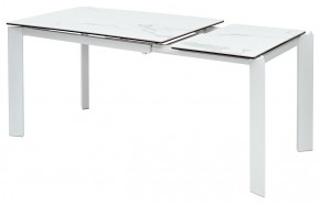 Стол CORNER 120 MATTE STATUARIO Белый мрамор матовый керамика, стекло/ белый каркас, ®DISAUR в Елабуге - elabuga.mebel24.online | фото 4