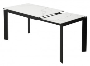 Стол CORNER 120 MATTE STATUARIO Белый мрамор матовый керамика, стекло/ черный каркас, ®DISAUR в Елабуге - elabuga.mebel24.online | фото 4