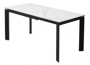 Стол CORNER 120 MATTE STATUARIO Белый мрамор матовый керамика, стекло/ черный каркас, ®DISAUR в Елабуге - elabuga.mebel24.online | фото 5