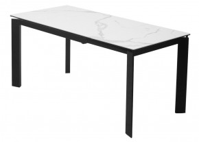 Стол CORNER 120 MATTE STATUARIO Белый мрамор матовый керамика, стекло/ черный каркас, ®DISAUR в Елабуге - elabuga.mebel24.online | фото 6