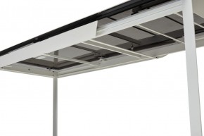 Стол CREMONA 140 HIGH GLOSS STATUARIO Белый мрамор глянцевый, керамика/ белый каркас, ®DISAUR в Елабуге - elabuga.mebel24.online | фото 2