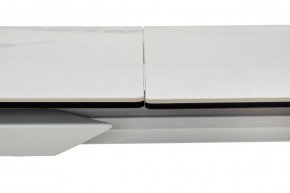Стол CREMONA 140 HIGH GLOSS STATUARIO Белый мрамор глянцевый, керамика/ белый каркас, ®DISAUR в Елабуге - elabuga.mebel24.online | фото 3