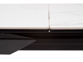 Стол CREMONA 140 HIGH GLOSS STATUARIO Белый мрамор глянцевый, керамика/ черный каркас, ®DISAUR в Елабуге - elabuga.mebel24.online | фото 5