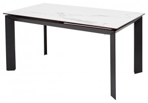 Стол CREMONA 140 HIGH GLOSS STATUARIO Белый мрамор глянцевый, керамика/ черный каркас, ®DISAUR в Елабуге - elabuga.mebel24.online | фото 7
