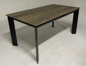 Стол CREMONA 140 KL-61 под дерево, итальянская керамика/ черный каркас, ®DISAUR в Елабуге - elabuga.mebel24.online | фото 2