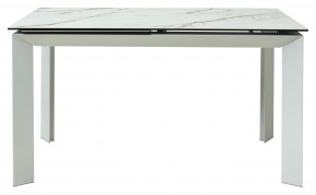 Стол CREMONA 160 KL-188 Контрастный мрамор / белый каркас, ®DISAUR в Елабуге - elabuga.mebel24.online | фото 8