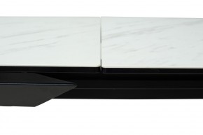 Стол CREMONA 160 KL-99 Белый мрамор матовый, итальянская керамика / черный каркас, ®DISAUR в Елабуге - elabuga.mebel24.online | фото 4