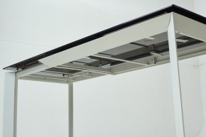 Стол CREMONA 180 KL-188 Контрастный мрамор матовый, итальянская керамика/ белый каркас, ®DISAUR в Елабуге - elabuga.mebel24.online | фото 8