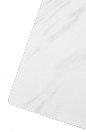 Стол FONDI 180 MARBLES KL-99 Белый мрамор матовый, итальянская керамика/ черный каркас, ®DISAUR в Елабуге - elabuga.mebel24.online | фото 6