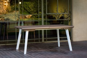 Стол Гармония раздвижной (Harmony Extendable) белый-капучино в Елабуге - elabuga.mebel24.online | фото 1