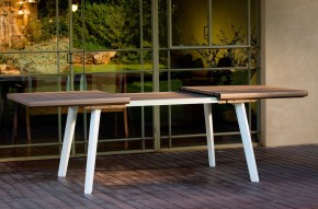 Стол Гармония раздвижной (Harmony Extendable) белый-капучино в Елабуге - elabuga.mebel24.online | фото 3