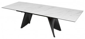 Стол IVAR 200 MARBLES KL-99 Белый мрамор, итальянская керамика, ®DISAUR в Елабуге - elabuga.mebel24.online | фото 1