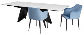 Стол IVAR 200 MARBLES KL-99 Белый мрамор, итальянская керамика, ®DISAUR в Елабуге - elabuga.mebel24.online | фото 4
