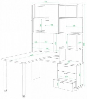 Стол компьютерный Домино нельсон СР-500М/140 в Елабуге - elabuga.mebel24.online | фото 2