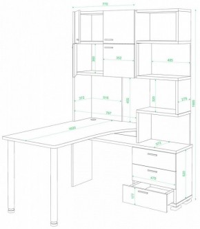 Стол компьютерный Домино нельсон СР-500М/160 в Елабуге - elabuga.mebel24.online | фото 2