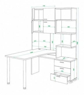 Стол компьютерный Домино нельсон СР-500М140 в Елабуге - elabuga.mebel24.online | фото 3