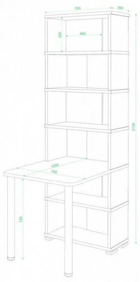 Стол компьютерный Домино СБ-10М/6 в Елабуге - elabuga.mebel24.online | фото 2