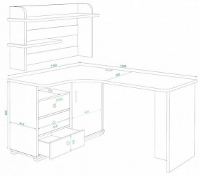 Стол компьютерный Домино СР-145 в Елабуге - elabuga.mebel24.online | фото 2