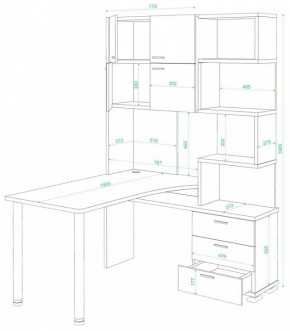 Стол компьютерный Домино СР-500М/190 в Елабуге - elabuga.mebel24.online | фото 2