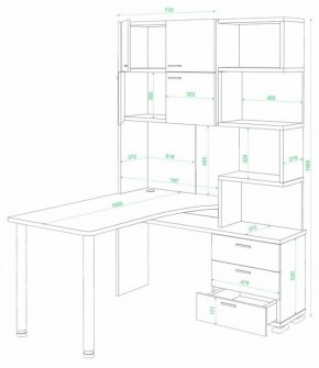Стол компьютерный Домино СР-500М/190 в Елабуге - elabuga.mebel24.online | фото 2
