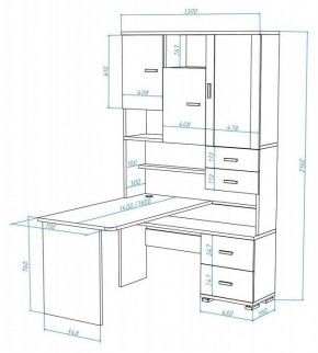 Стол компьютерный Домино СР-620/140 в Елабуге - elabuga.mebel24.online | фото 2