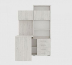 Стол компьютерный "ПКС-11" ЛЕВЫЙ (дуб крафт белый) в Елабуге - elabuga.mebel24.online | фото 3