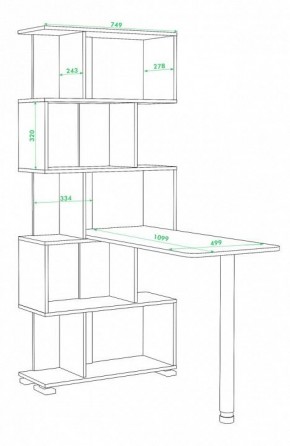 Стол компьютерный СЛ-5СТ в Елабуге - elabuga.mebel24.online | фото 2