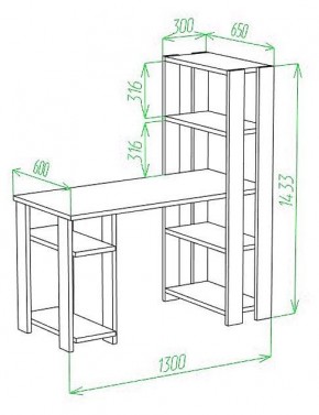 Стол компьютерный Slim СТН-145/130 в Елабуге - elabuga.mebel24.online | фото 2