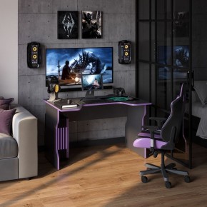 Стол компьютерный ВАРДИГ K1 120x82, антрацит/фиолетовый в Елабуге - elabuga.mebel24.online | фото 4