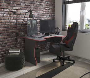 Стол компьютерный ВАРДИГ K1 120x82, антрацит/красный в Елабуге - elabuga.mebel24.online | фото 4