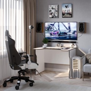 Стол компьютерный ВАРДИГ K2 100x82, белый/черный в Елабуге - elabuga.mebel24.online | фото 4