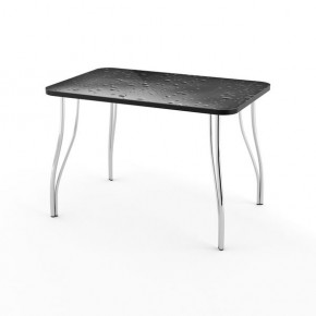 Стол кухонный Волна фотопечать плита P-416 В1 коричневый в Елабуге - elabuga.mebel24.online | фото