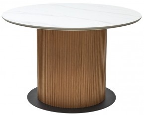Стол MESA D120 цвет БЕЛЫЙ МРАМОР M326 / Каркас OAK, ®DISAUR в Елабуге - elabuga.mebel24.online | фото 9