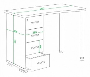 Стол письменный Домино нельсон СКМ-50 в Елабуге - elabuga.mebel24.online | фото 5