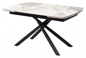 Стол RIVOLI 140 GLOSS LUXURY PANDORA SOLID CERAMIC / BLACK, ®DISAUR в Елабуге - elabuga.mebel24.online | фото 1