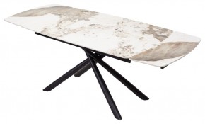 Стол RIVOLI 140 GLOSS LUXURY PANDORA SOLID CERAMIC / BLACK, ®DISAUR в Елабуге - elabuga.mebel24.online | фото 2