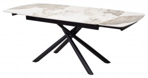 Стол RIVOLI 140 GLOSS LUXURY PANDORA SOLID CERAMIC / BLACK, ®DISAUR в Елабуге - elabuga.mebel24.online | фото 7